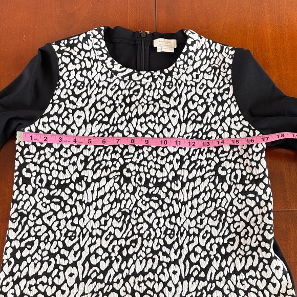 Kate Spade Black and White Patterned Long Sleeve Top - Picture 11 of 13